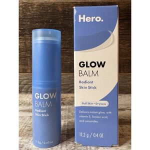HERO COSMETICS Glow Balm Radiant Skin Stick 0.4 oz – New | Stocking Stuffer Idea